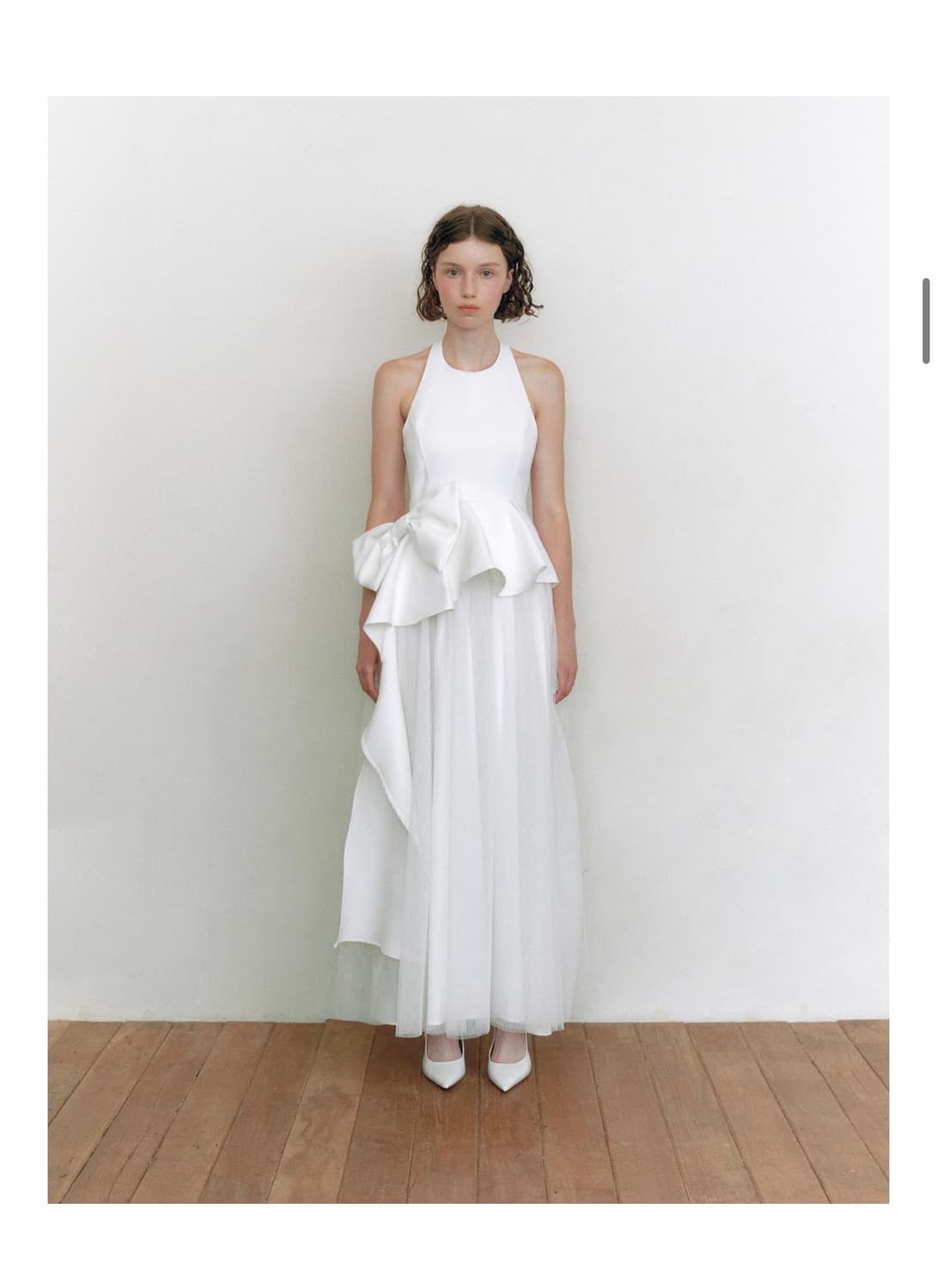 가니송 브라이덜 리본 스완 드레스 상품이미지1