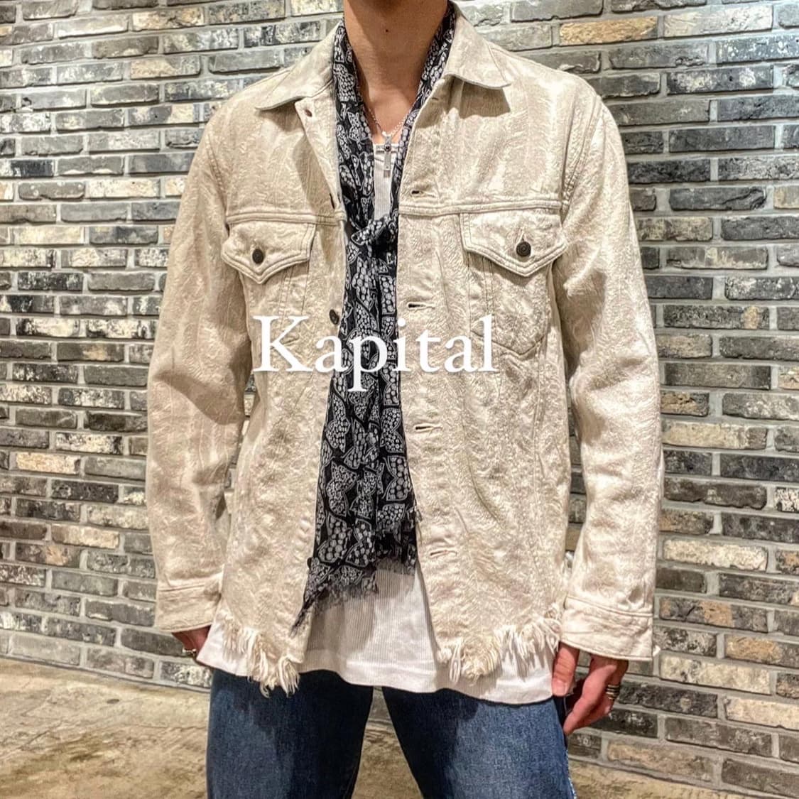 캐피탈 12 온즈 데님 페더 자켓 상품이미지1