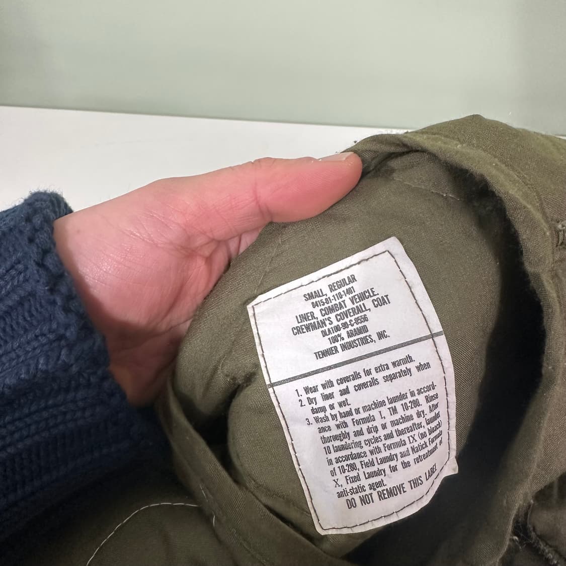 95 80s US ARMY 깔깔이 라이너자켓 상품이미지4