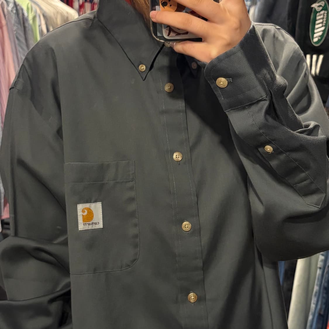 [IM] Carhartt 칼하트 긴팔 셔츠 실키그레이 상품이미지3