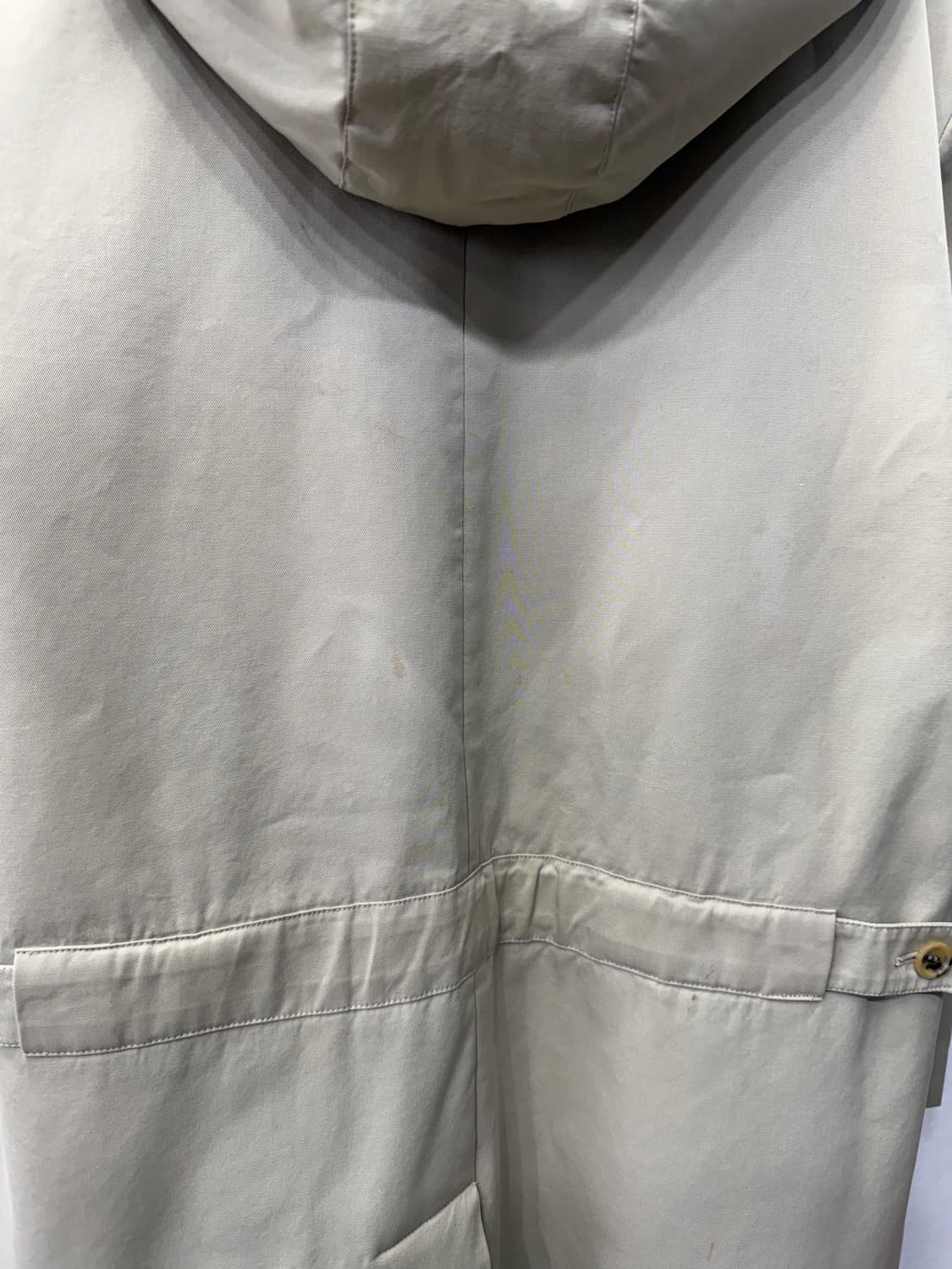 정품) 버버리 여성 체크 배색 후드 코트 66-77 상품이미지7