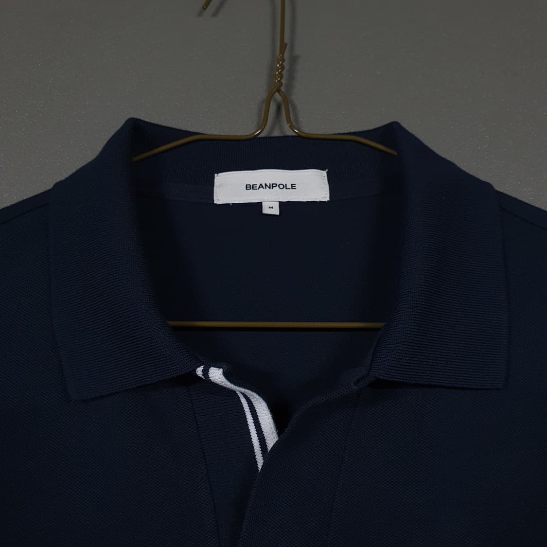 100 빈폴 멘 신형 25ss 오픈 칼라넥 네이비 반팔 카라티 폴로 셔츠 상품이미지5