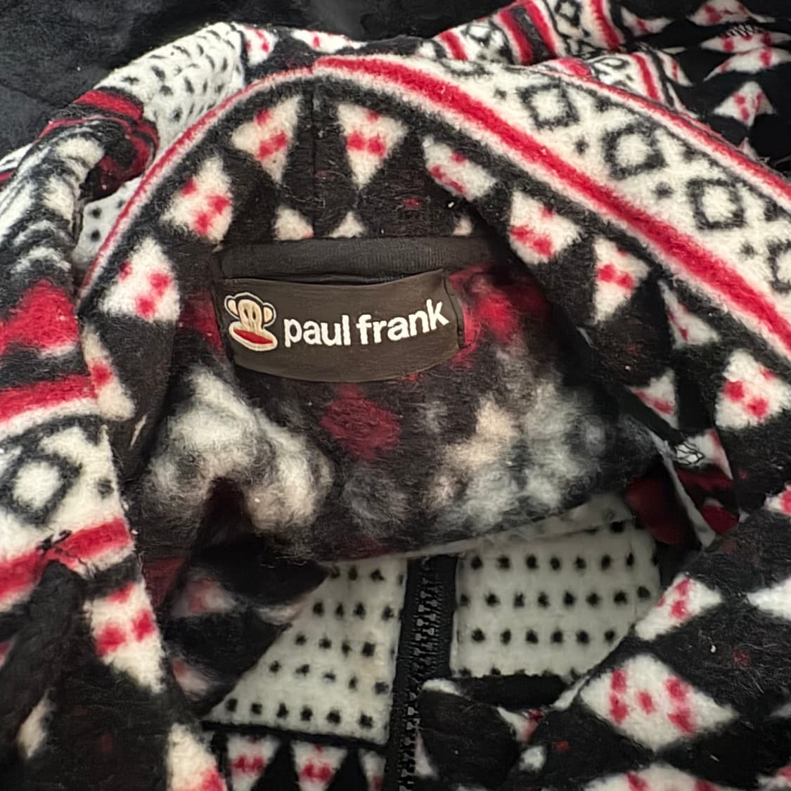 폴프랭크 Paul Frank 원숭이 로고 노르딕 후리스 후드집업 상품이미지3