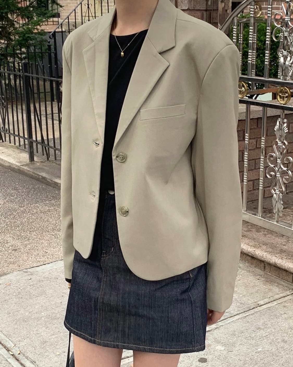 가내스라 베이지 자켓 상품이미지4