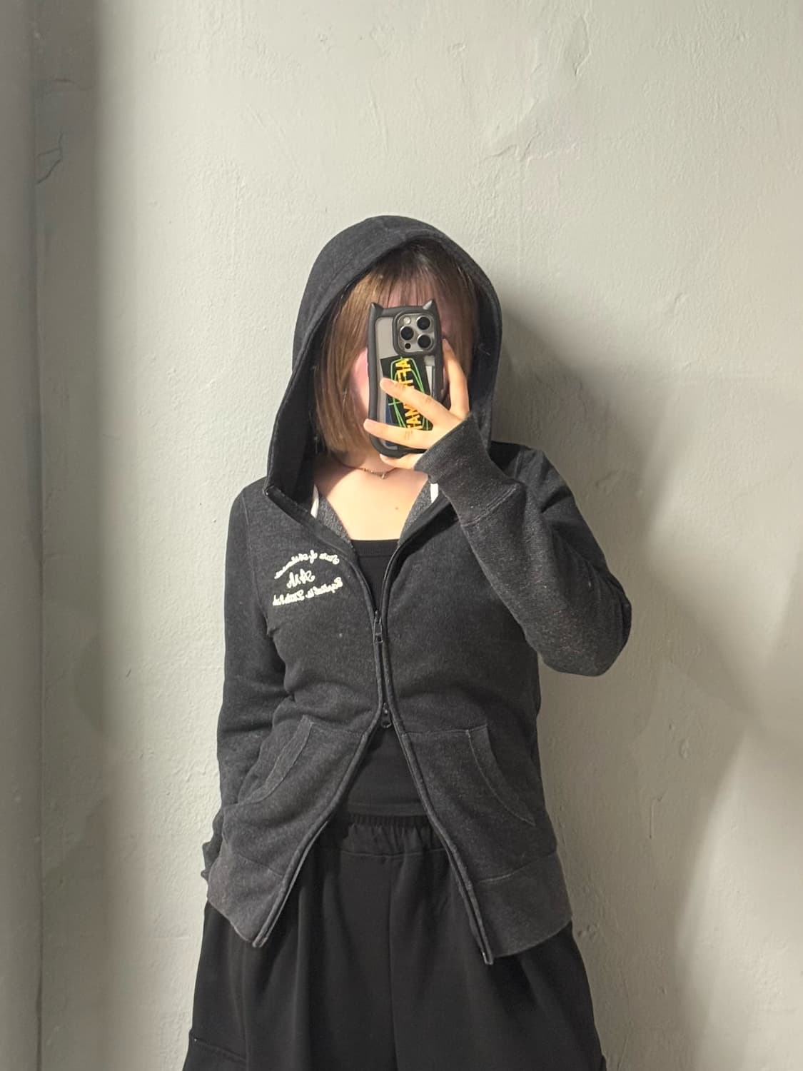 back number back lettering hood zip-up 상품이미지2