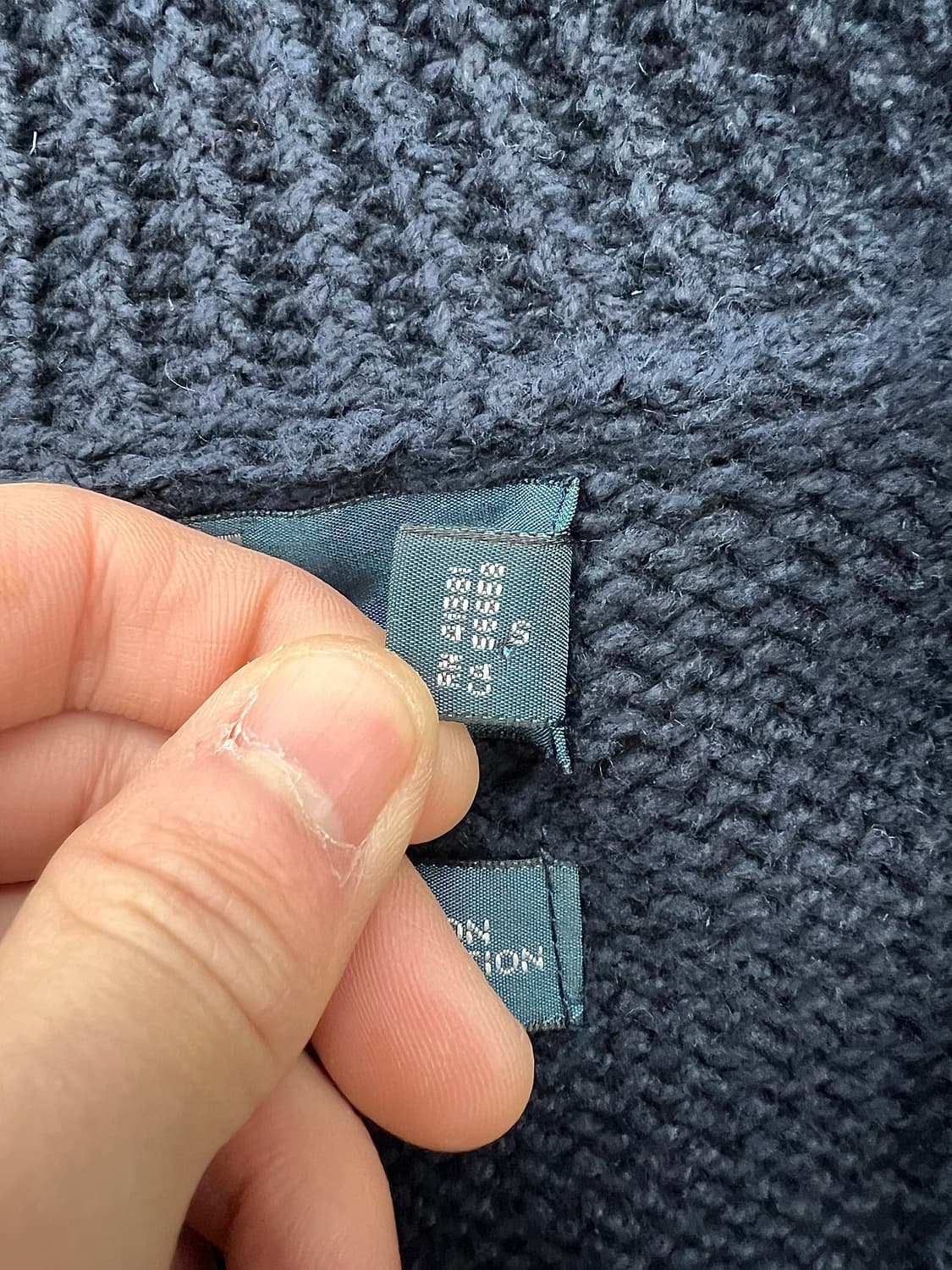 폴로 랄프로렌 네이비 숄카라 토글 리넨 블렌드 니트 가디건 상품이미지8