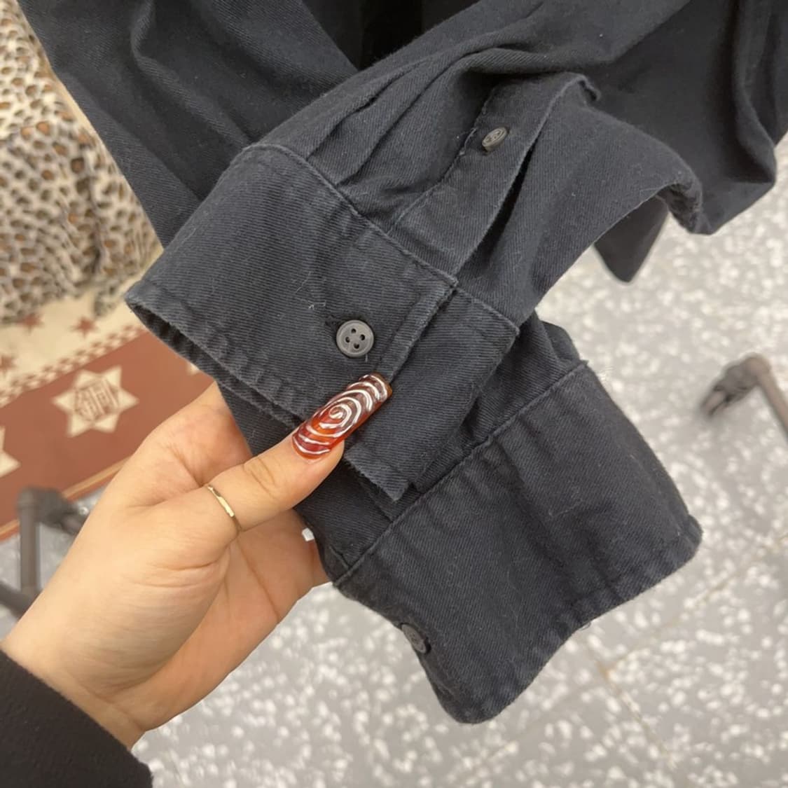 칼하트 빈티지 모던시크 캐주얼 오버핏 워크 셔츠 XL C09554 상품이미지6