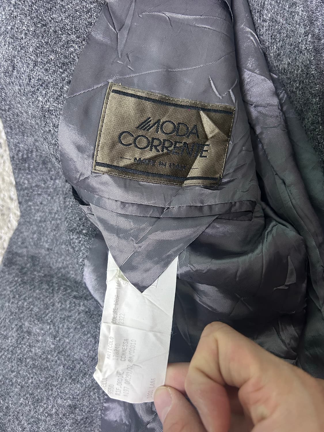 이태리제 울 블레이저 사이즈 105~110 상품이미지3