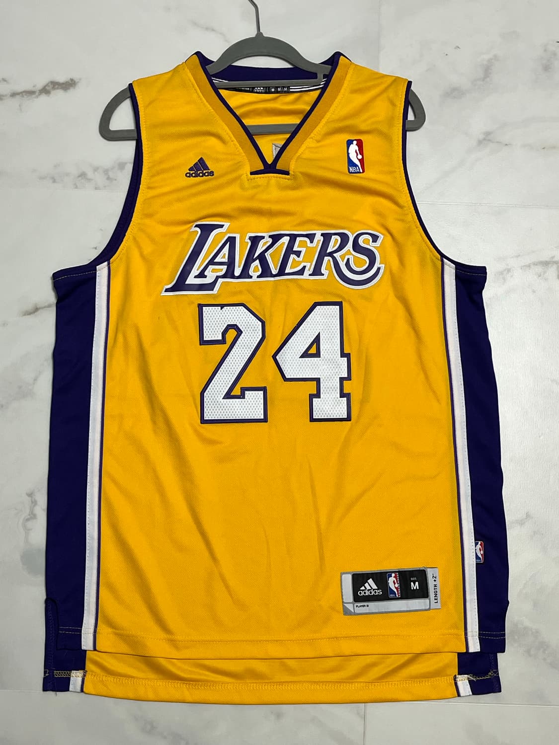 아디다스 NBA Lakers 코비 브라이언트 저지 (옐로/퍼플) 상품이미지2