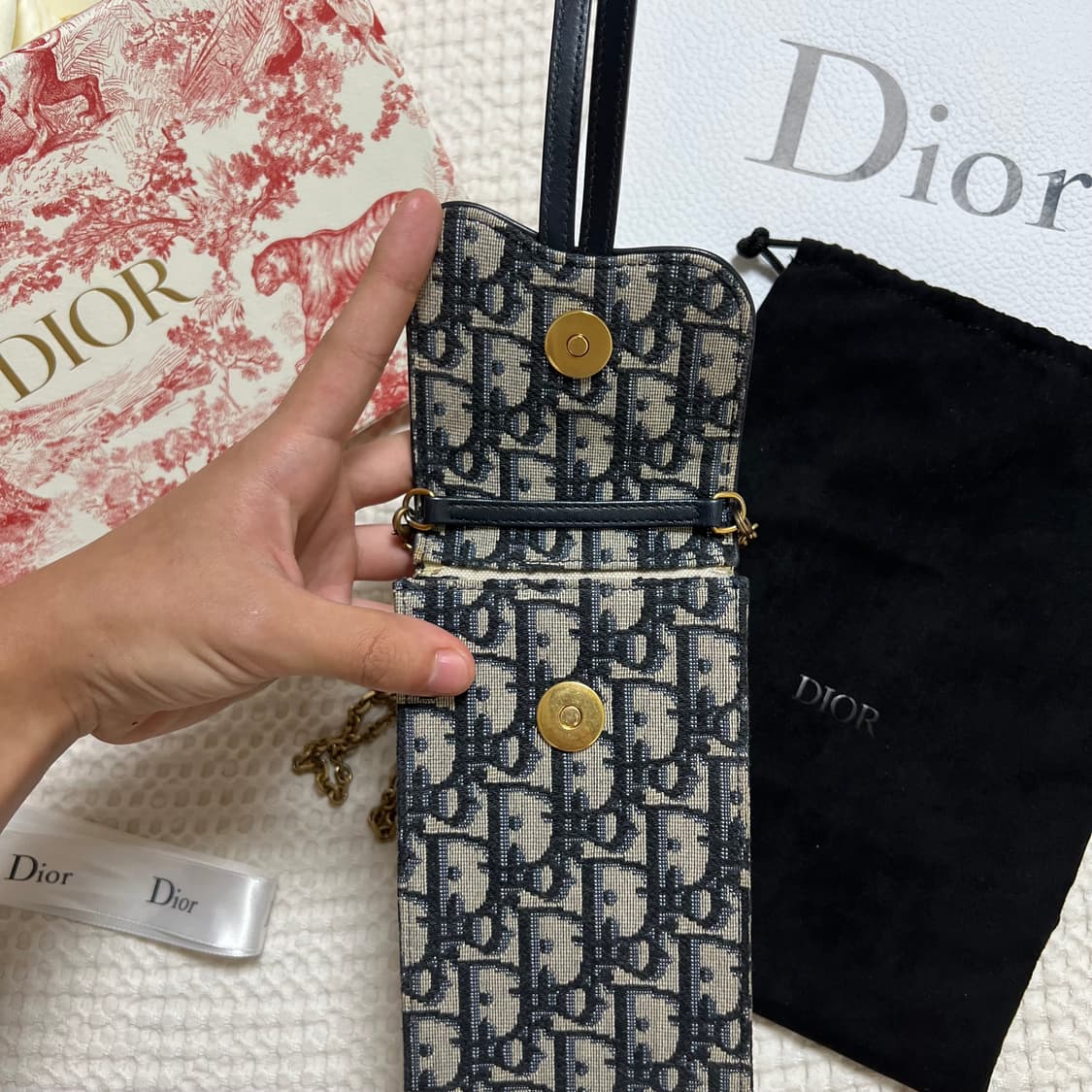 (당일배송 풀구성) 디올 오블리크 폰홀더백 상품이미지3