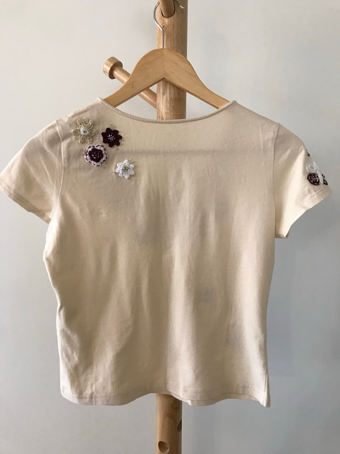 모리걸 핀터깔 뜨개 나비 티셔츠 상품이미지3