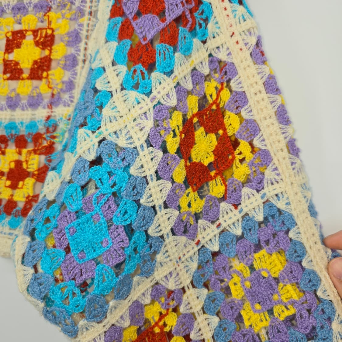 모리걸 컬러풀 모티브 크로셰 뜨개 볼레로 가디건 상품이미지6