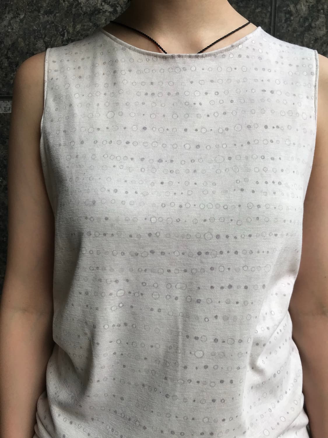 Purple dots sleevelees top 상품이미지7