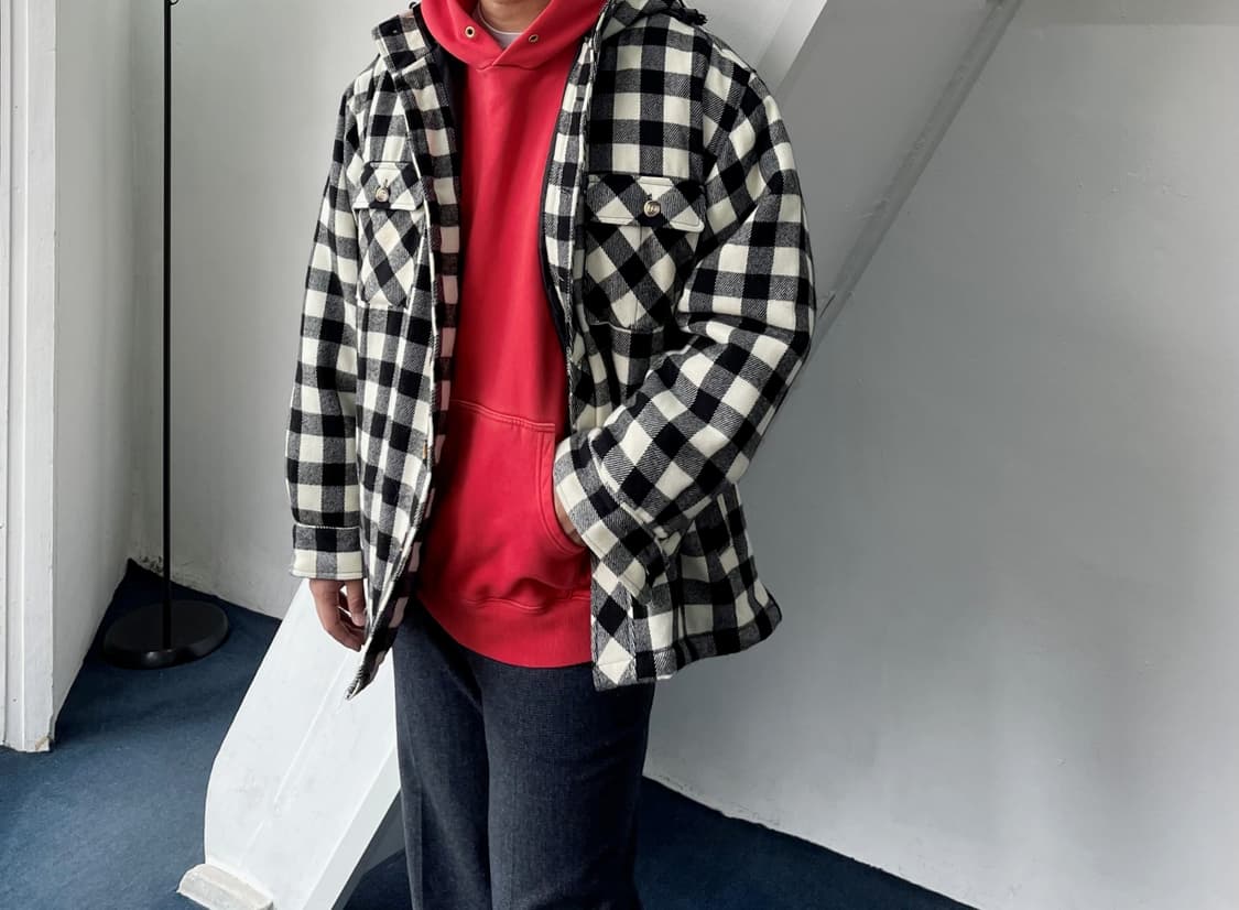 Checkerboard pattern padded ho 상품이미지2