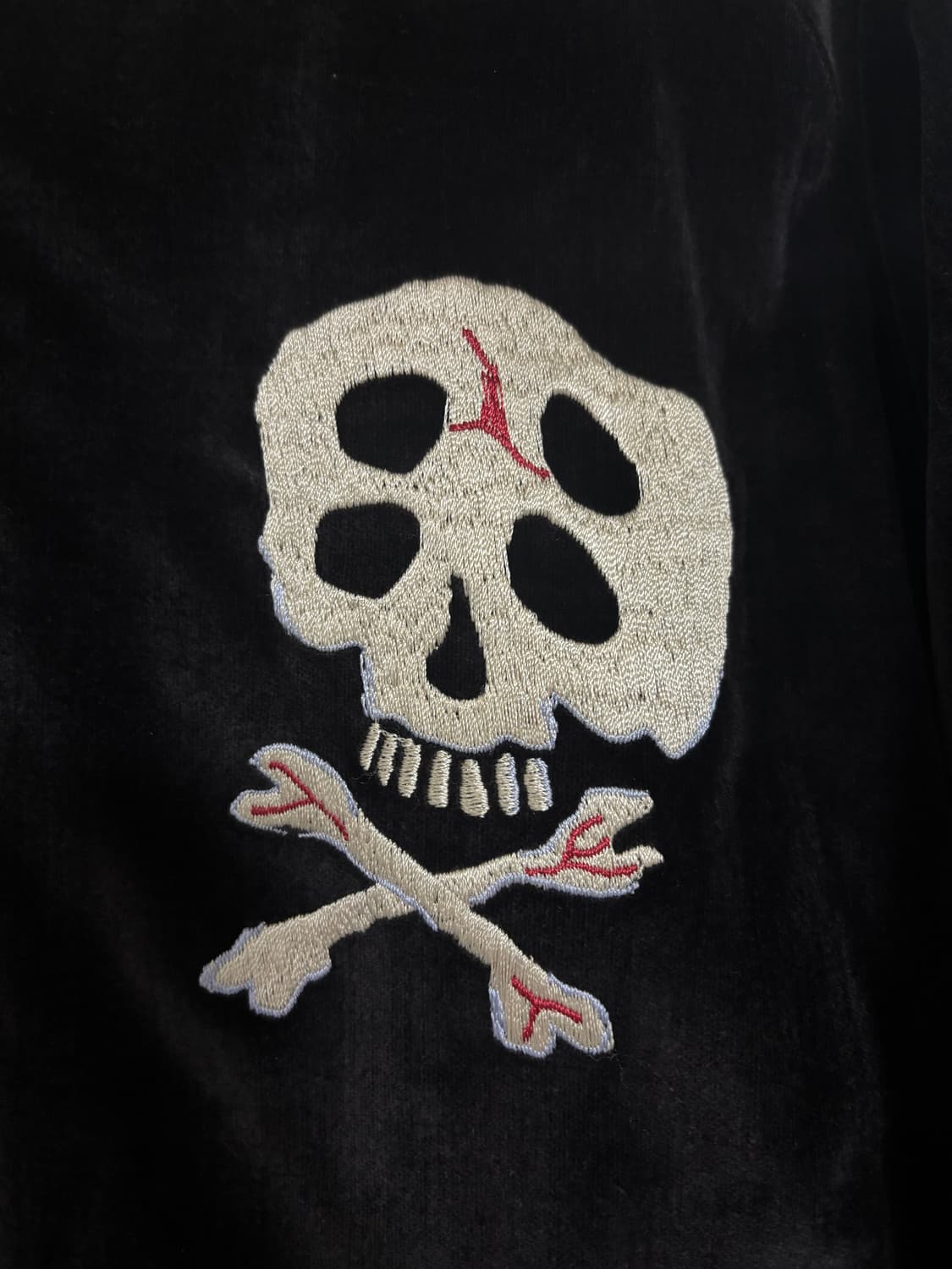 캐피탈 벨베틴 설파이드 수베니어 레인 스컬 자켓 블랙 상품이미지7