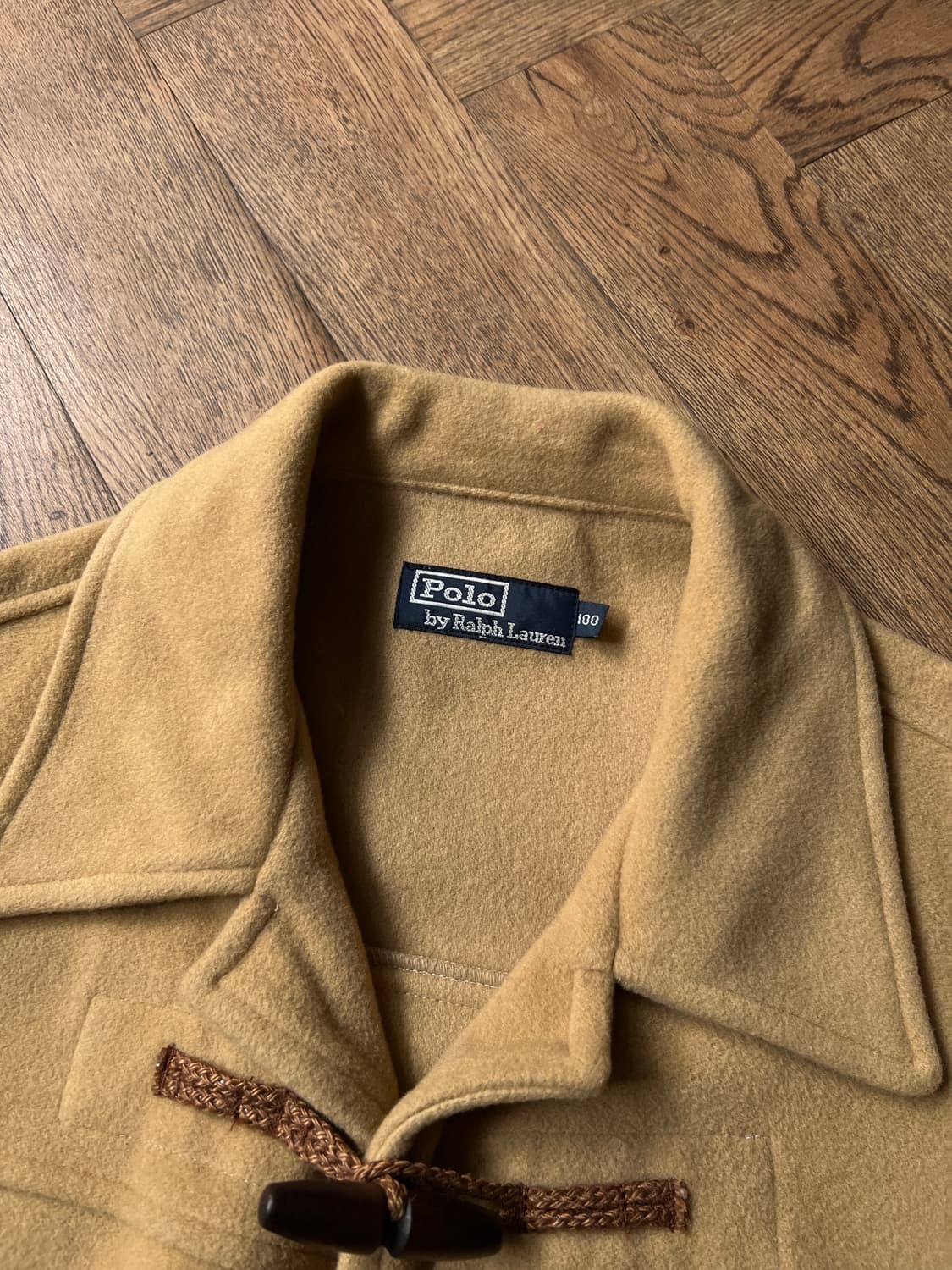 [L]폴로 랄프로렌 베이지 울 더플 코트 상품이미지2