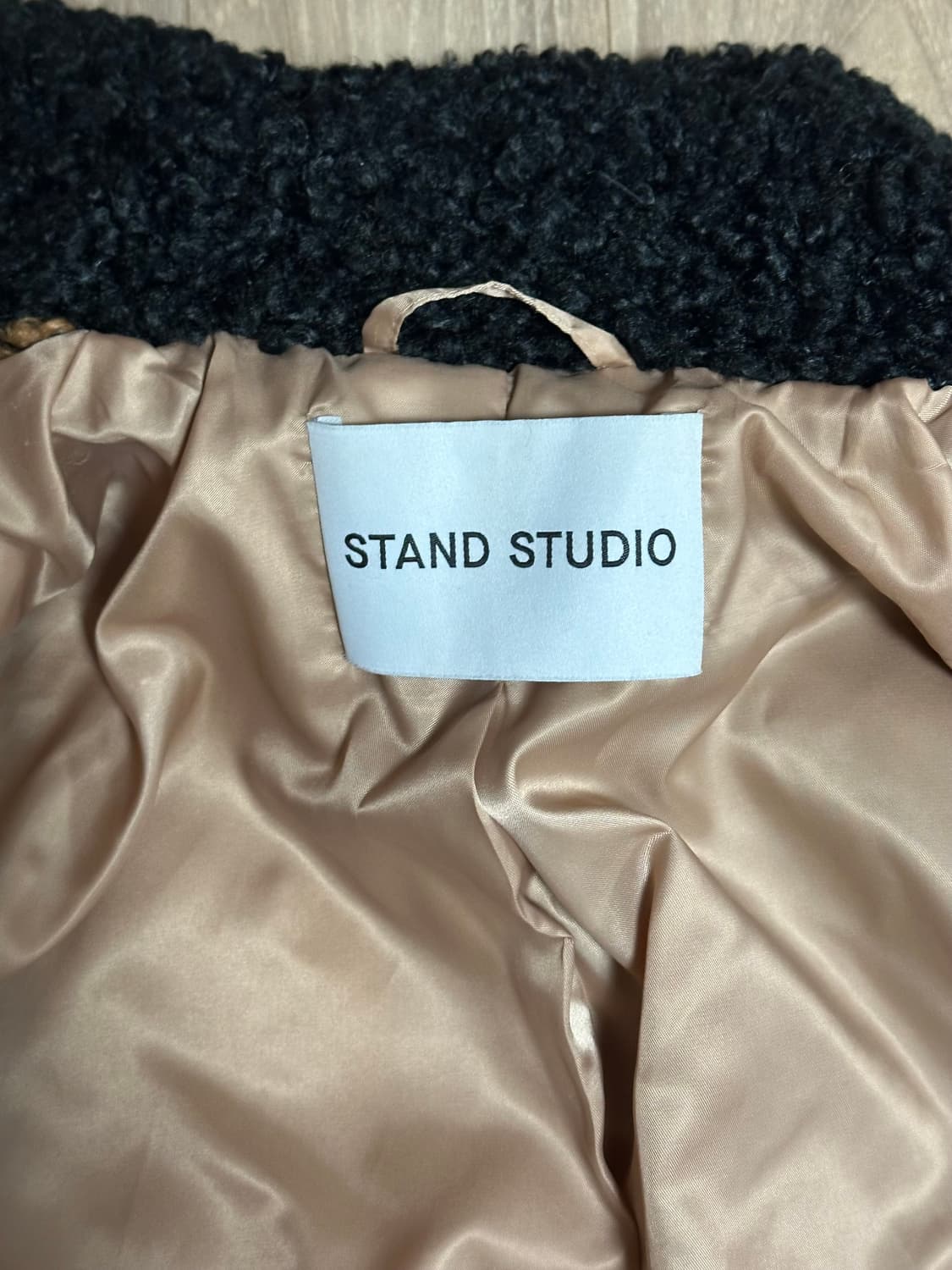 스탠드스튜디오 체커보드 퍼자켓 상품이미지2