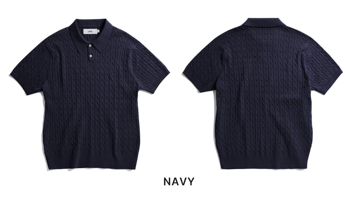 캐이블 카라 니트 2개 묶음가 상품이미지1