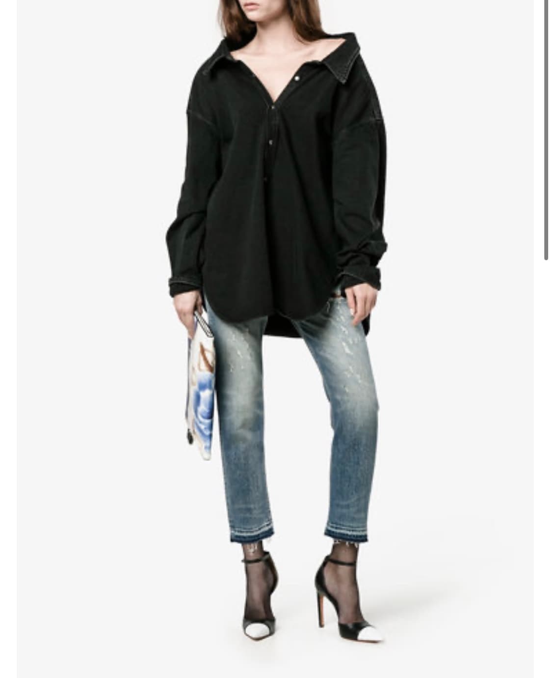 [38] 17SS 발렌시아가 핀치 흑청 데님 상품이미지1