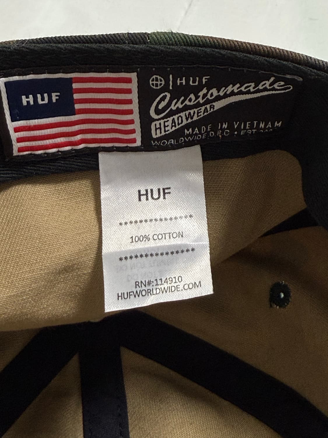 HUF “ Fuck It “ 카모 볼캡 상품이미지7
