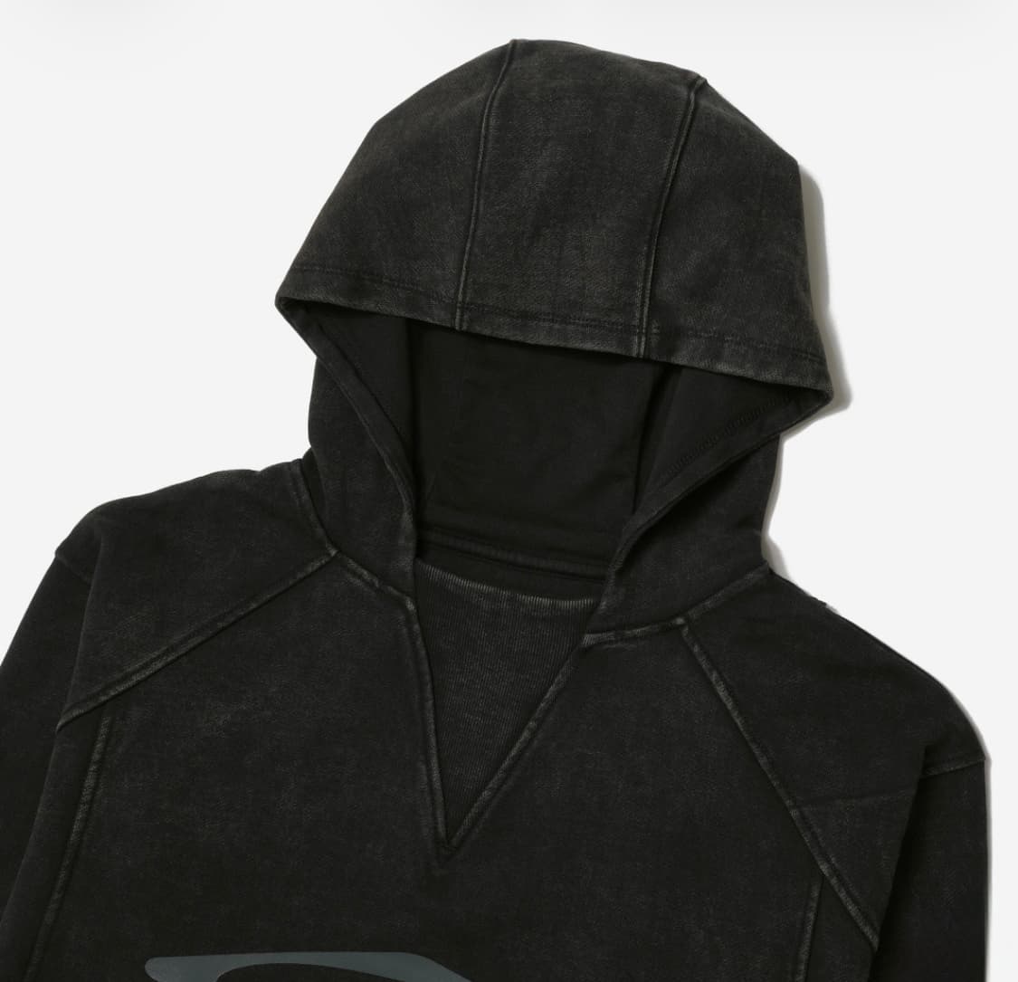 미스치프 Mischief 블리치드 풀오버 후드 블랙 상품이미지3