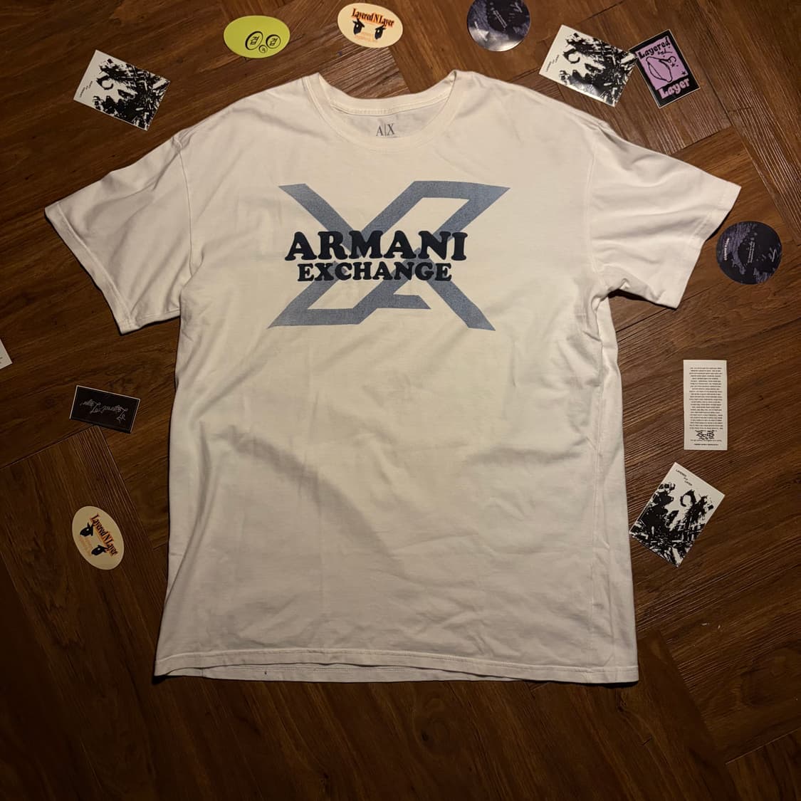 Armani Exchange white T-shirt xl 상품이미지2