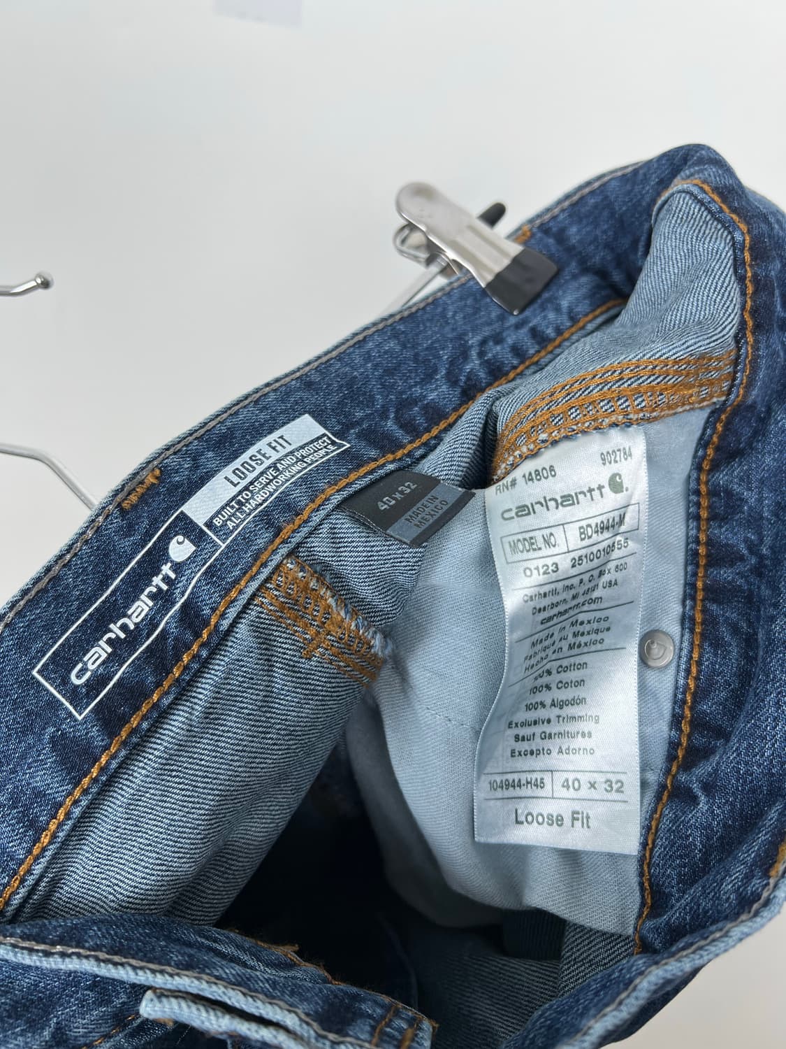 Carhartt 칼하트 더블니 루즈핏 데님 팬츠 상품이미지8