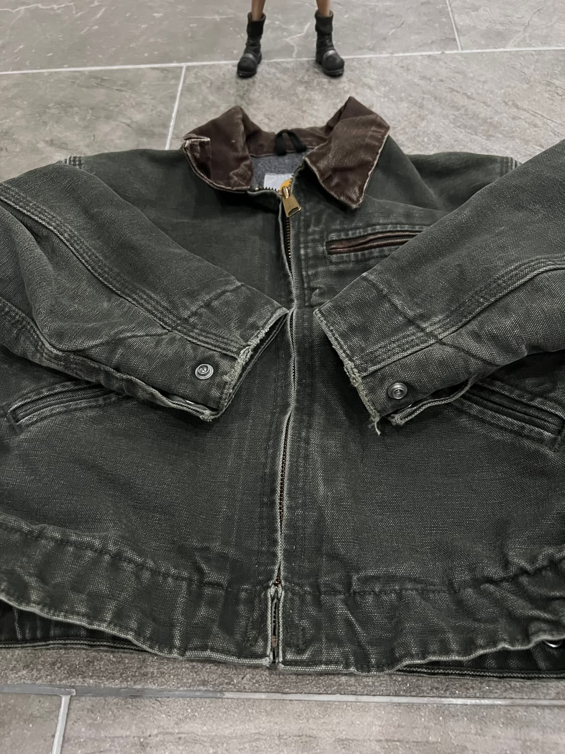 (M) 칼하트 디트로이트 보이즈 자켓 YYJ97 MOS 모스그린 상품이미지6