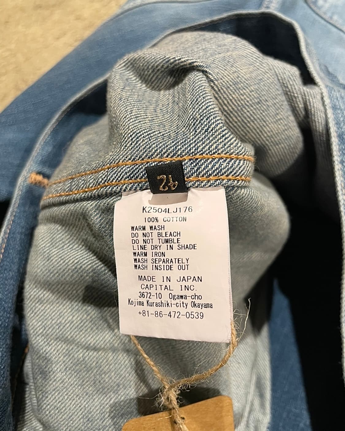 Kapital 12oz 데님 산토도밍고 썬더버트 재킷 (B5164) 상품이미지10