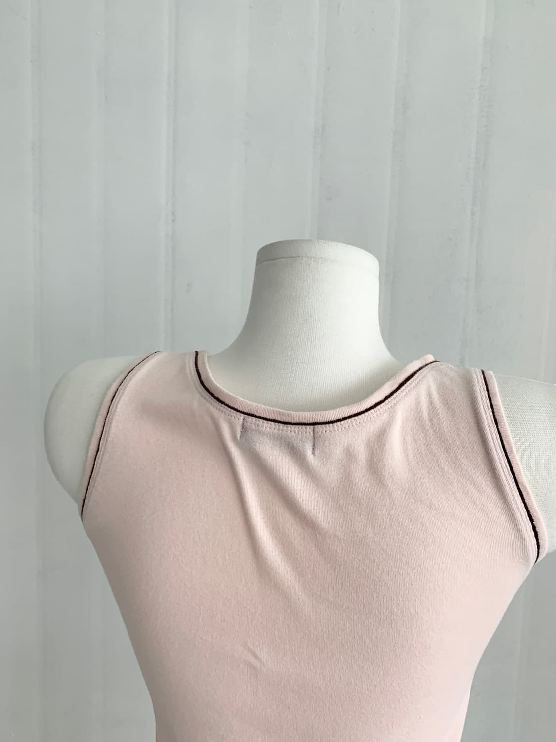 Burberry Baby Pink Brown Trim Sleeveless 상품이미지5