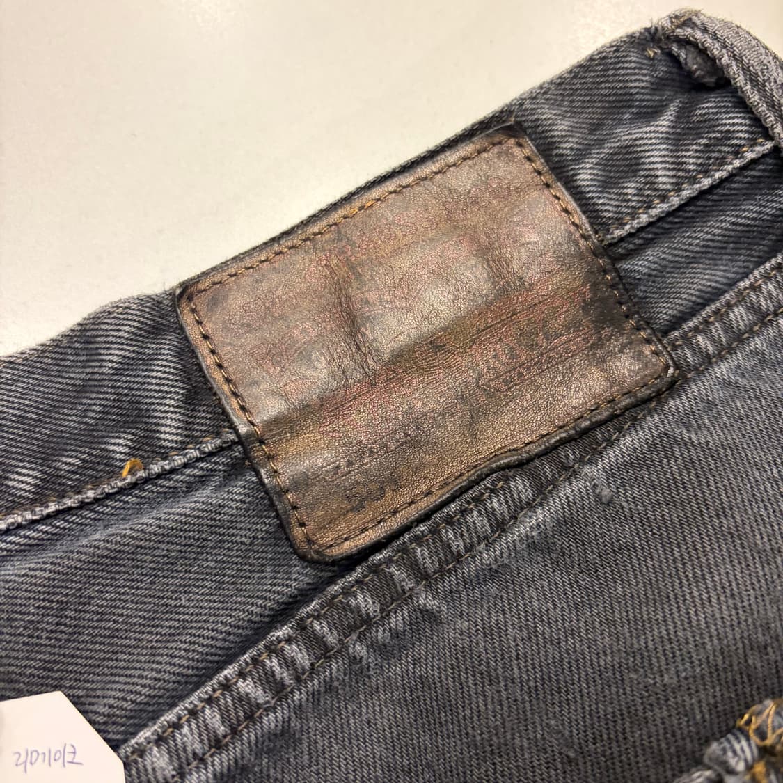 [33x36] 리바이스 501 데님 패치워크 리메이크 청바지 C229 상품이미지7