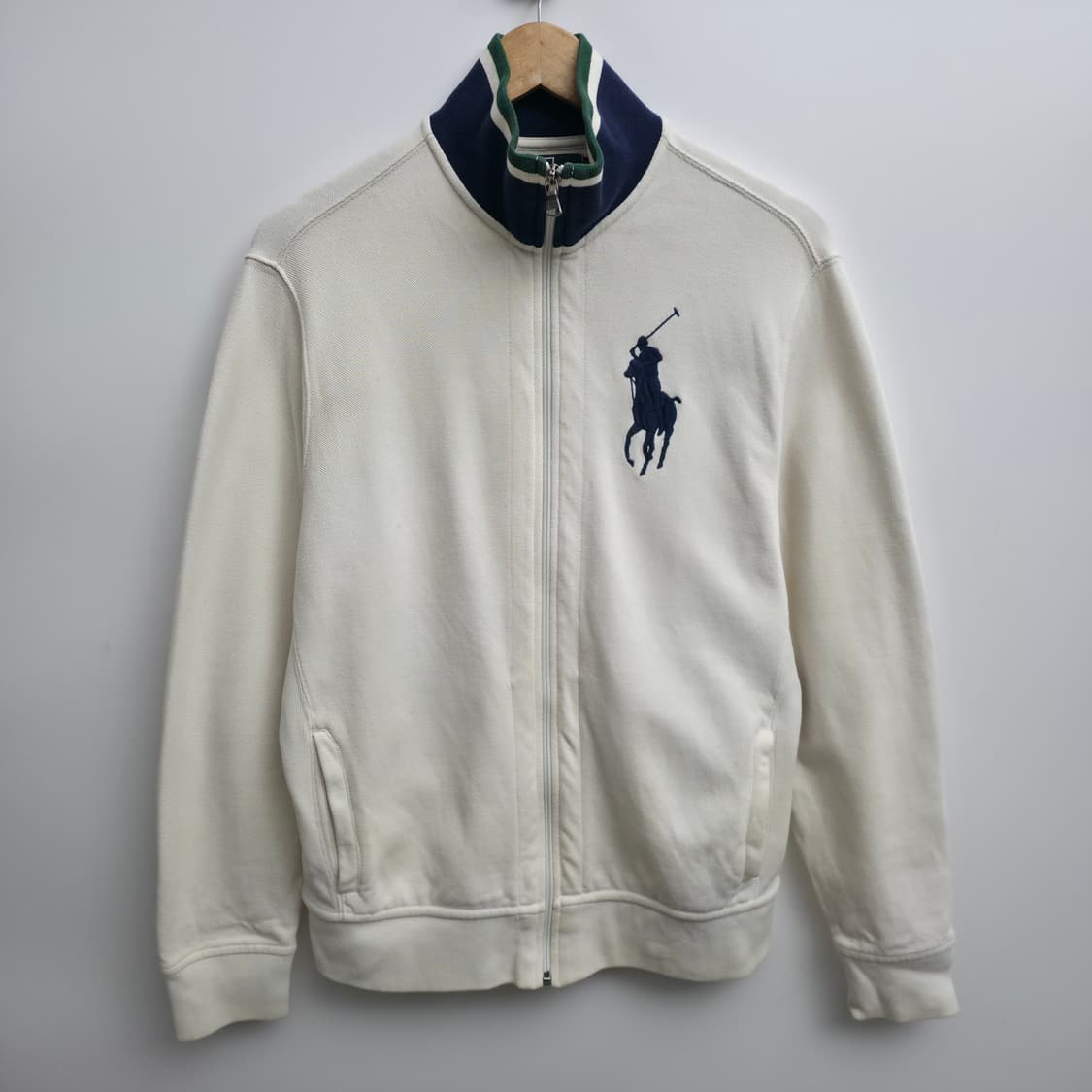 [L] 폴로 랄프로렌 빅포니 화이트 집업 상품이미지1