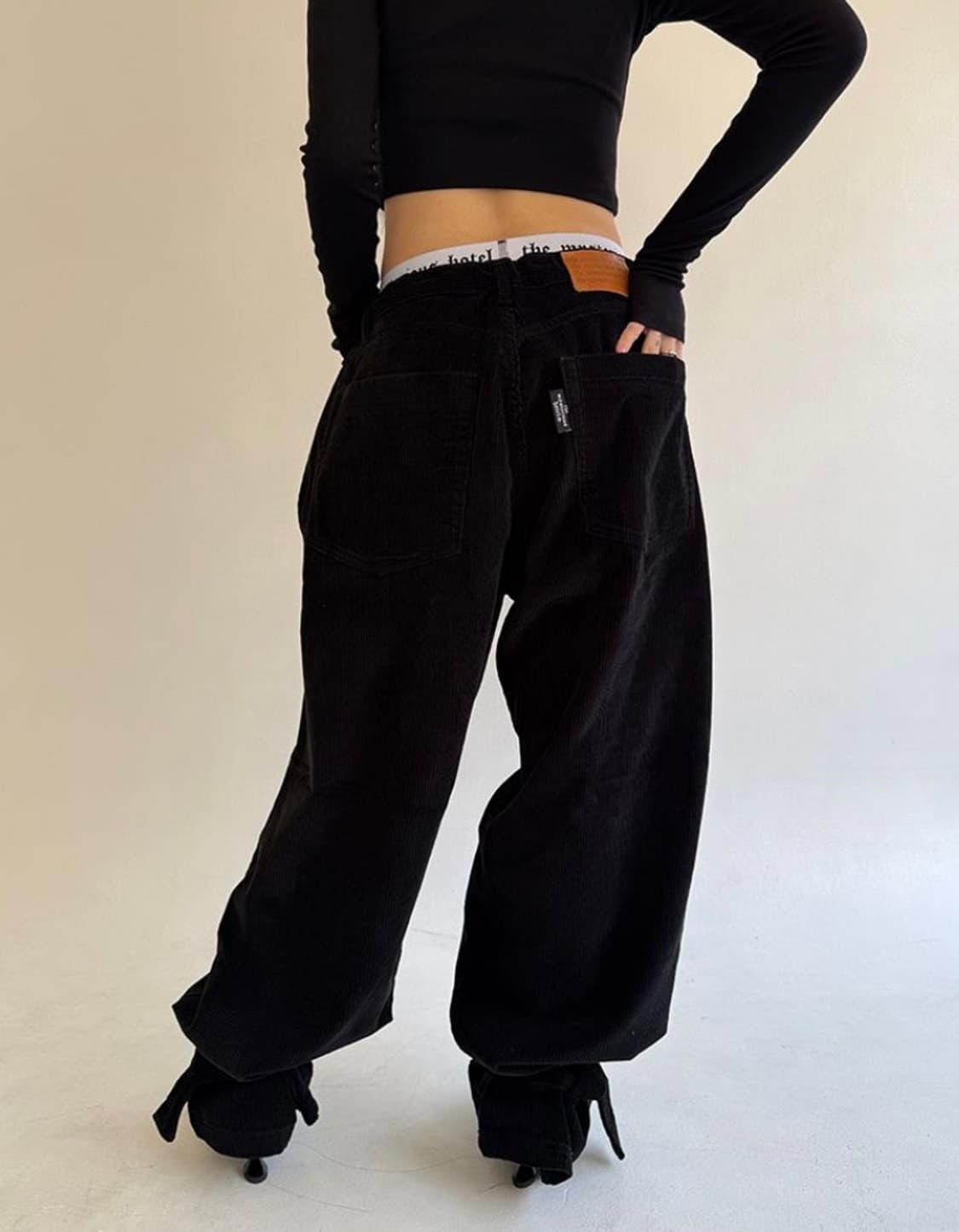 더미스테리어스호텔 코듀로이 벨티드 팬츠 1사이즈 상품이미지3