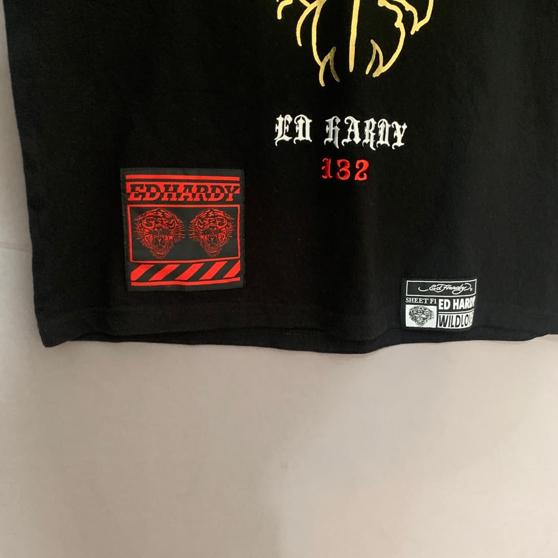 S ED HARDY 에드하디 스트릿 프린팅 오버핏 반팔티 상품이미지5