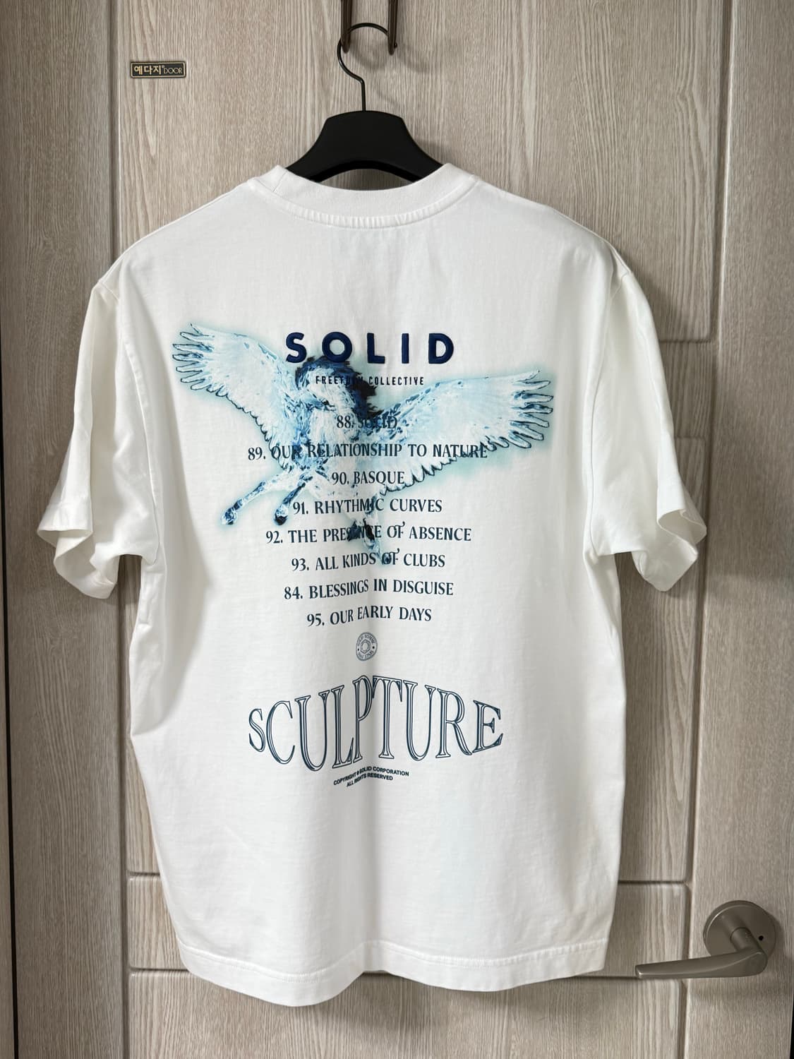 솔리드옴므 페가수스 백로고 반팔 (새상품급) 46. 상품이미지2