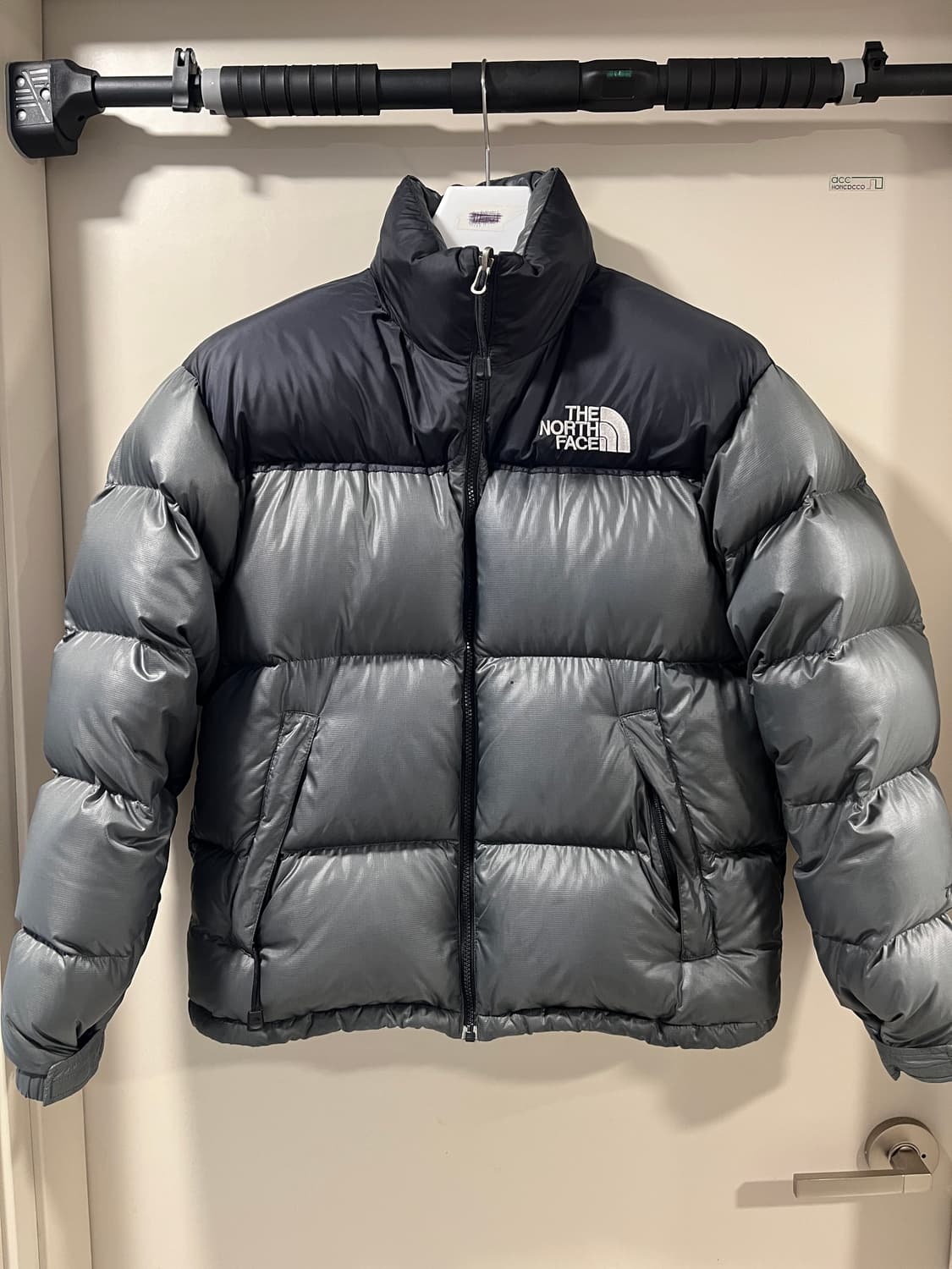 90s 노스페이스 눕시 센터로고 그레이 상품이미지1