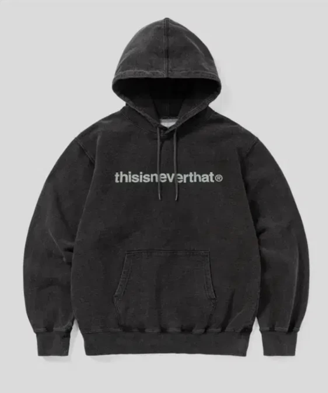 디스이즈네버댓 T로고 후드티 워시드블랙 M사이즈 상품이미지1