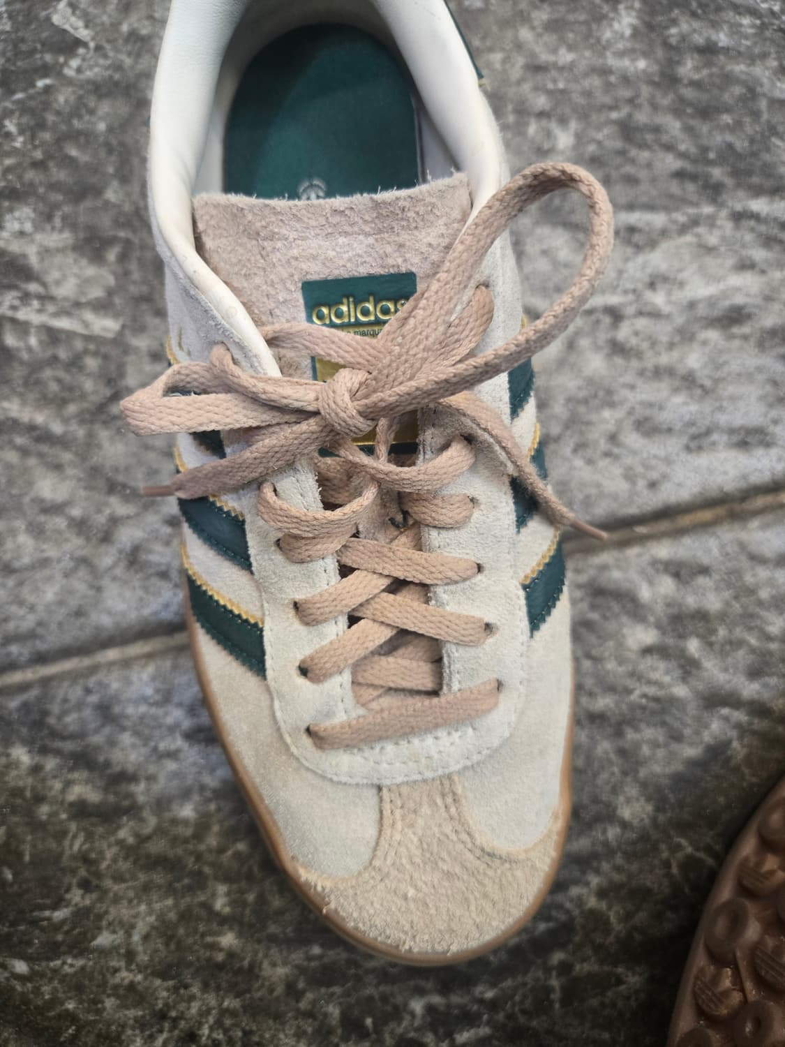 아디다스 스웨이드!가젤 볼드크림  그린 / 베이지 상품이미지4