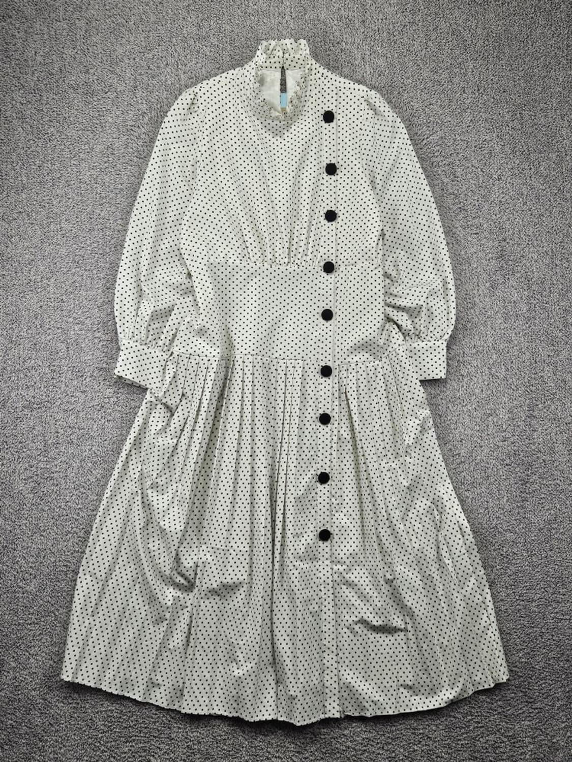 빈티지 도트 원피스 ( M추정 ) / 12038 상품이미지1