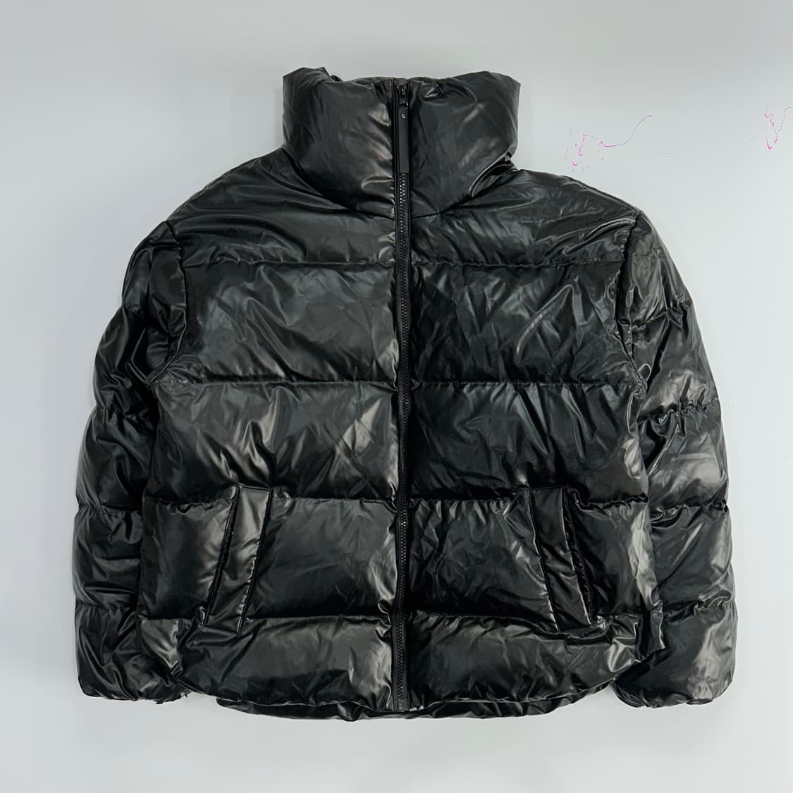 Adidas 아디다스 하이넥 백 파이어버드 블랙 패딩 상품이미지3