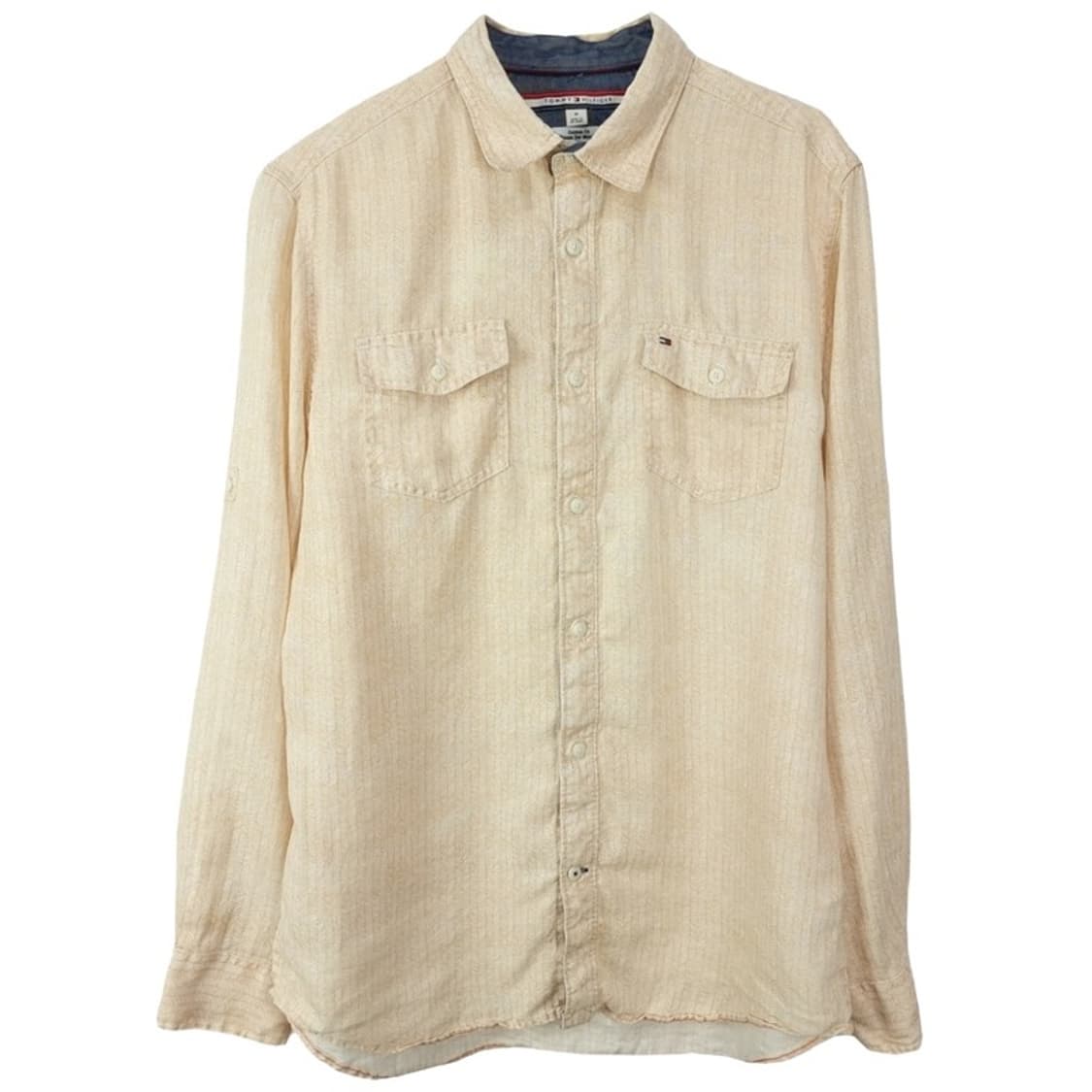 [타미힐피거] 헤링본 패턴 투포켓 마 린넨 셔츠 M20138 상품이미지2