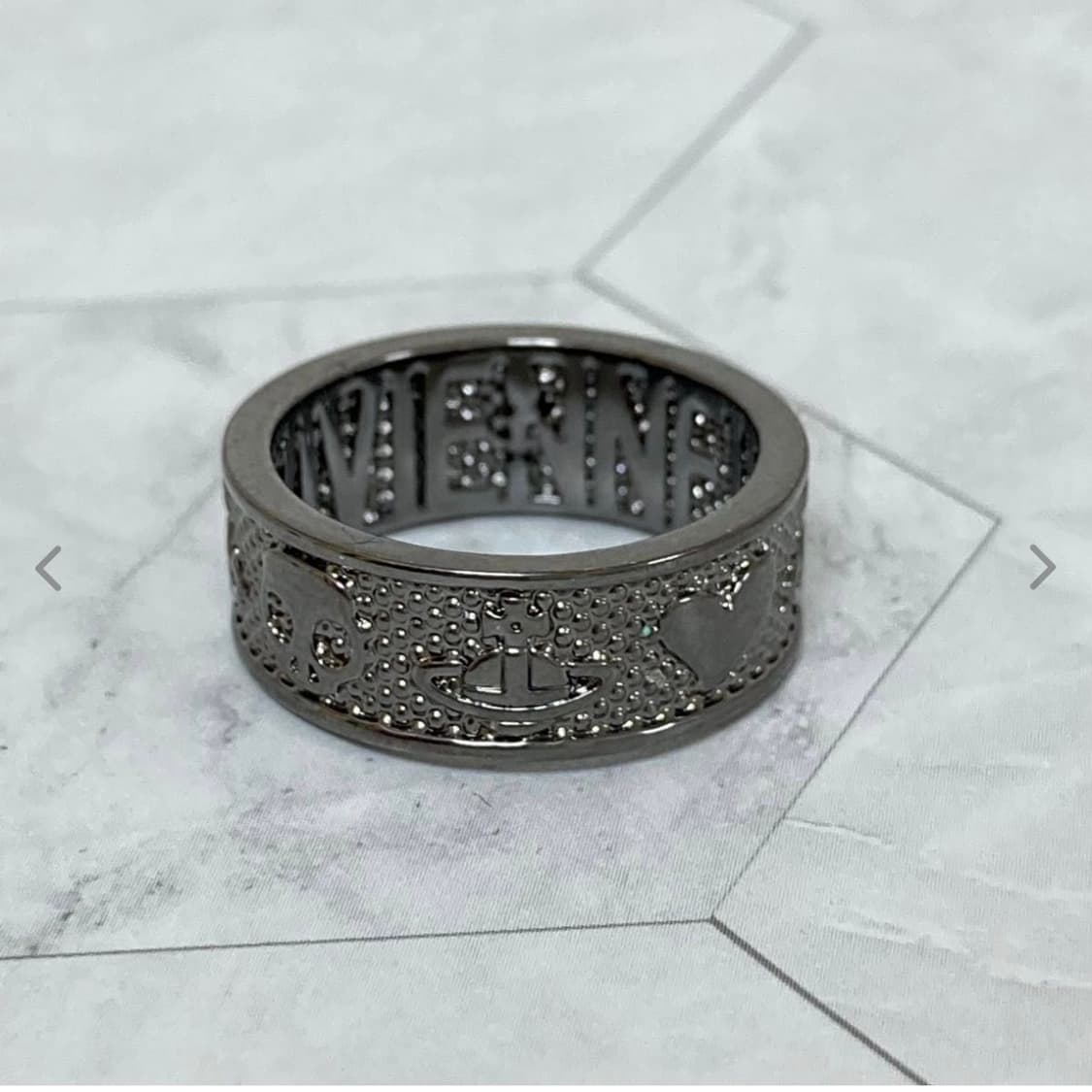 비비안웨스트우드 아카이브 orb 레터링 킹스톤링 반지(새상품) 상품이미지1