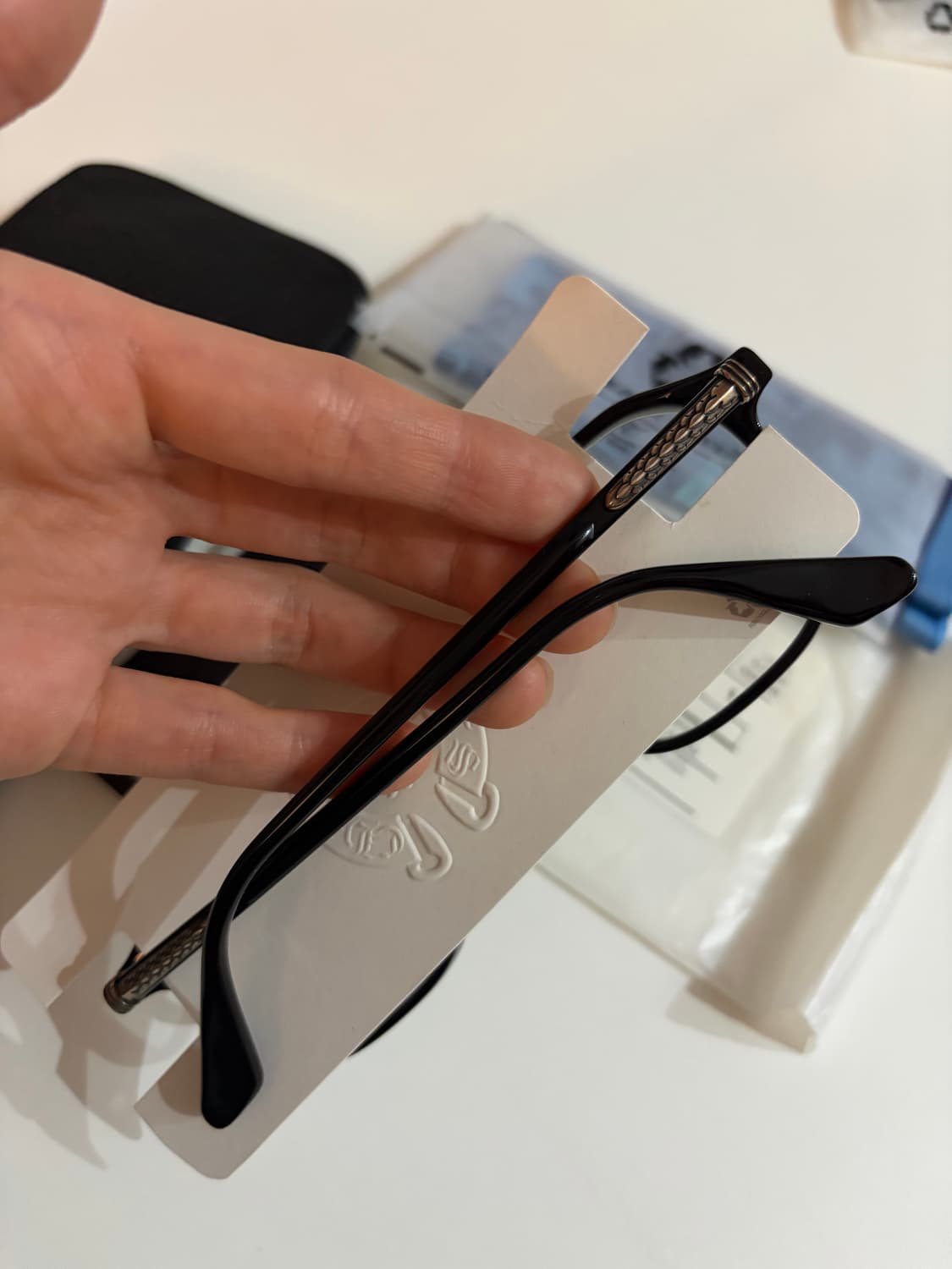 크롬하츠 지퍼 안경 블랙 상품이미지3