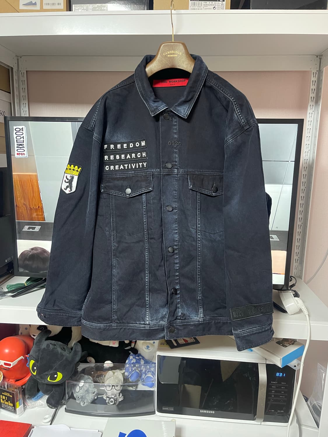 032c 워크샵 데님 자켓 블랙 상품이미지1