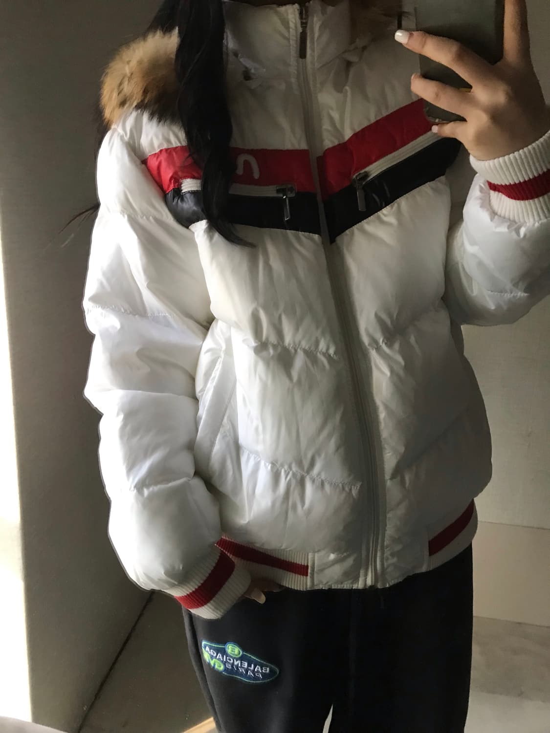 에비수 화이트 울프죠 패딩 상품이미지2