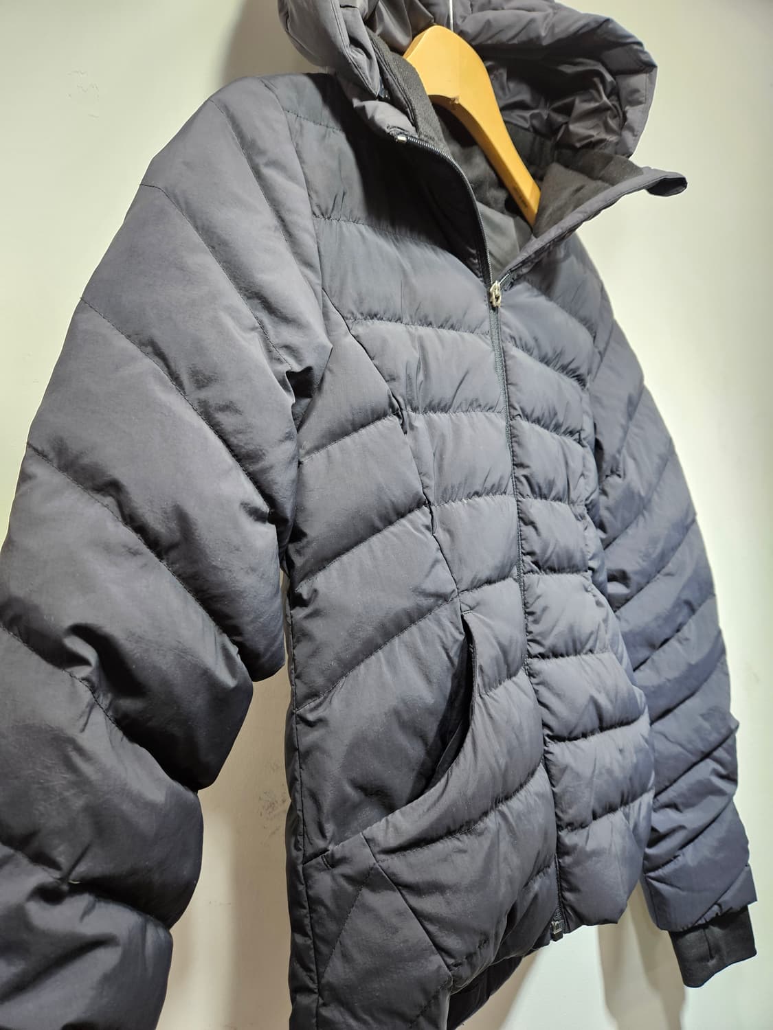 안다르 후드 경량 패딩 블랙 사이즈 0 상품이미지7