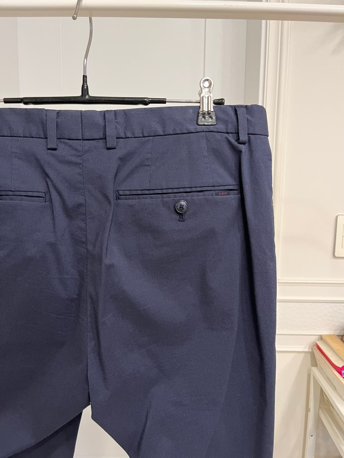 올젠 네이비 코튼 팬츠 상품이미지4