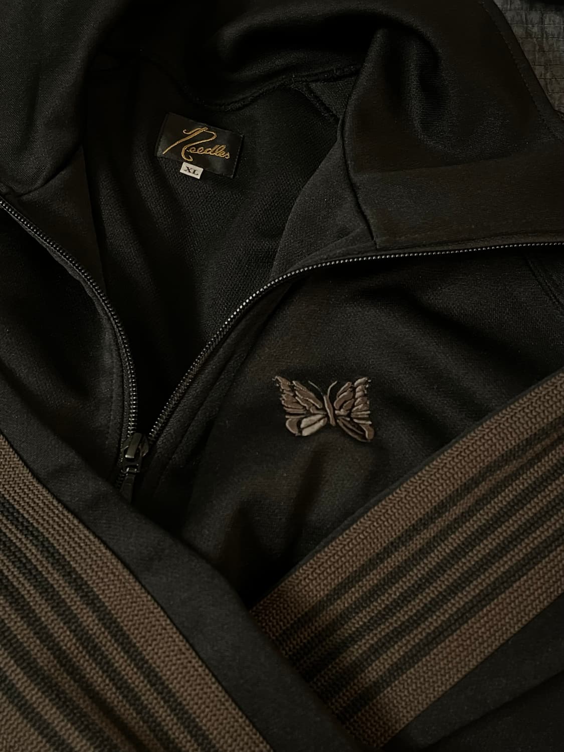 니들스 트랙자켓 블랙다크브라운 XL 상품이미지2