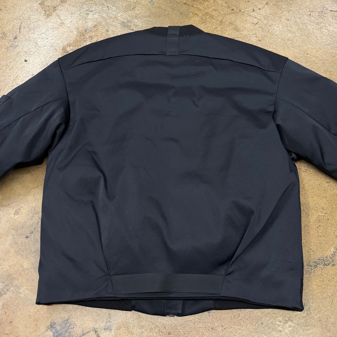 [정품/L] ZHANG SHUAI 눈 자수 블랙 봄버 자켓 b18 상품이미지4