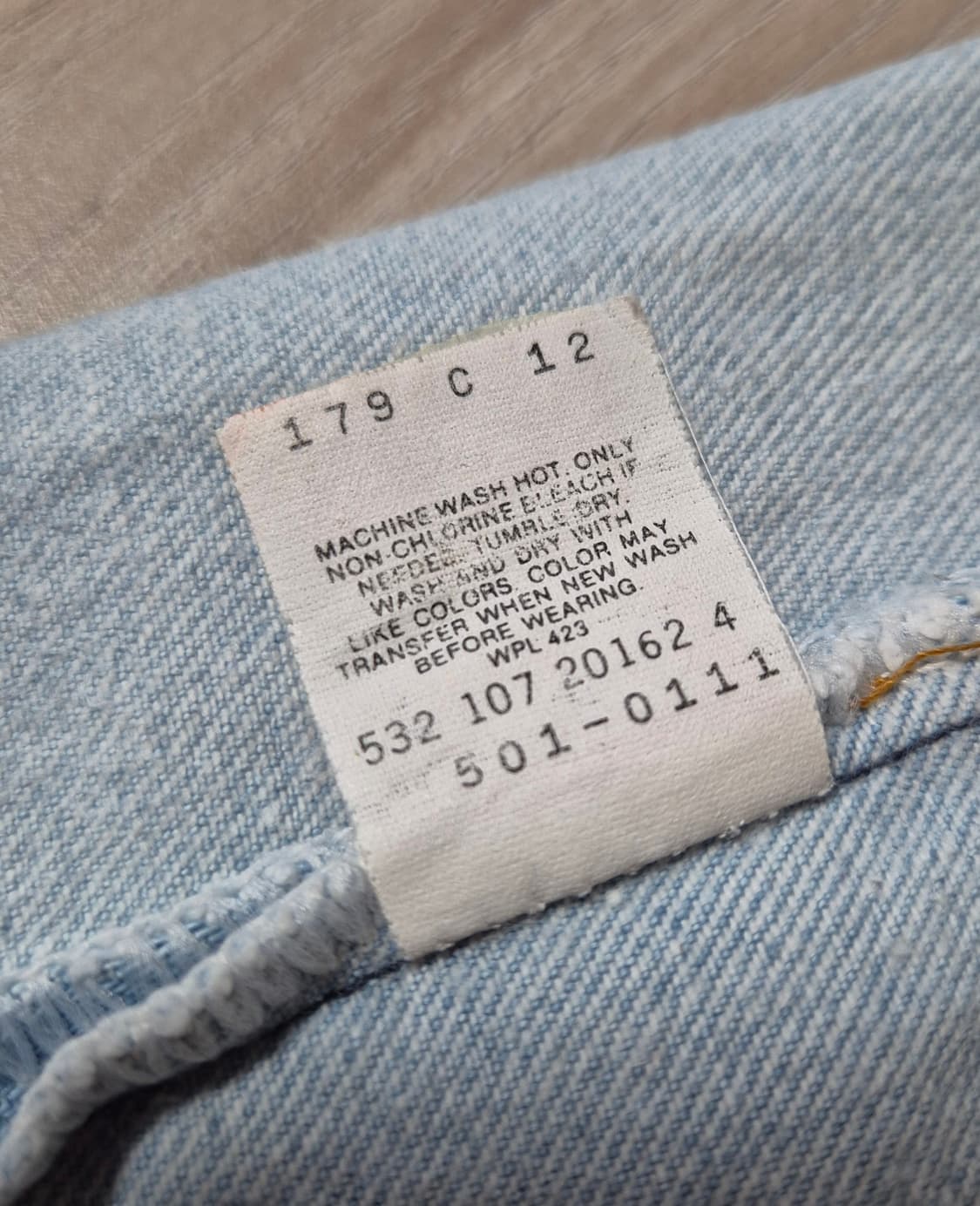 1997 USA Levi's 501-0111 방축가공 (36x32) 상품이미지10